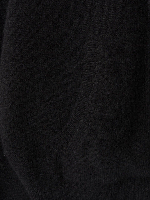 Nothing Written Casta knit hoodie sweater (Black)
