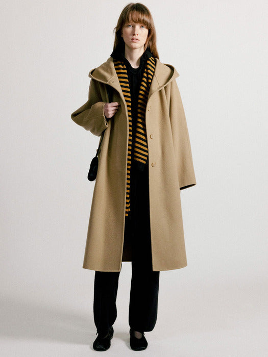 Nothing Written Keiko hoodie coat (Beige)