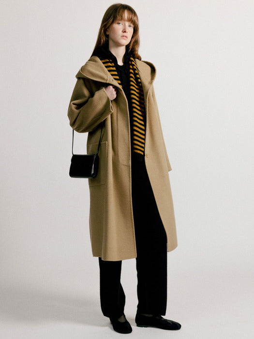Nothing Written Keiko hoodie coat (Beige)