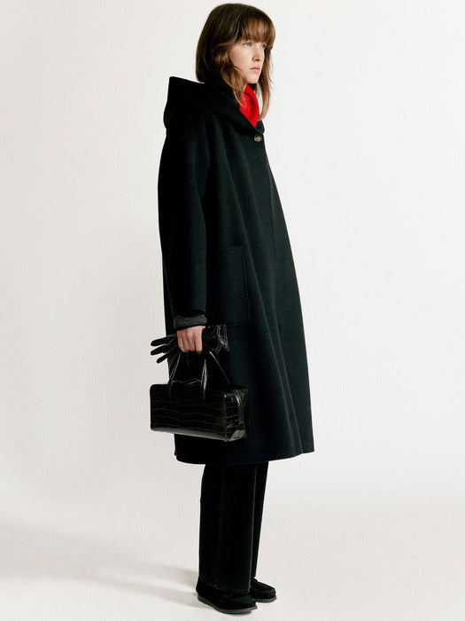 Nothing Written Keiko hoodie coat (Black)