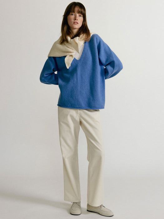 Washed corduroy pants (Ivory)
