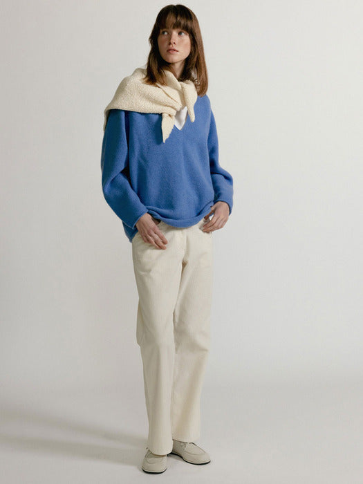 Nothing Written Washed corduroy pants (Ivory)