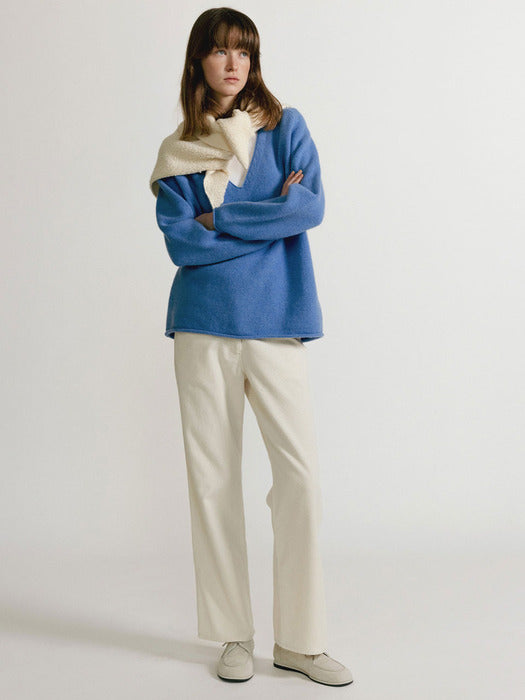 Nothing Written Washed corduroy pants (Ivory)