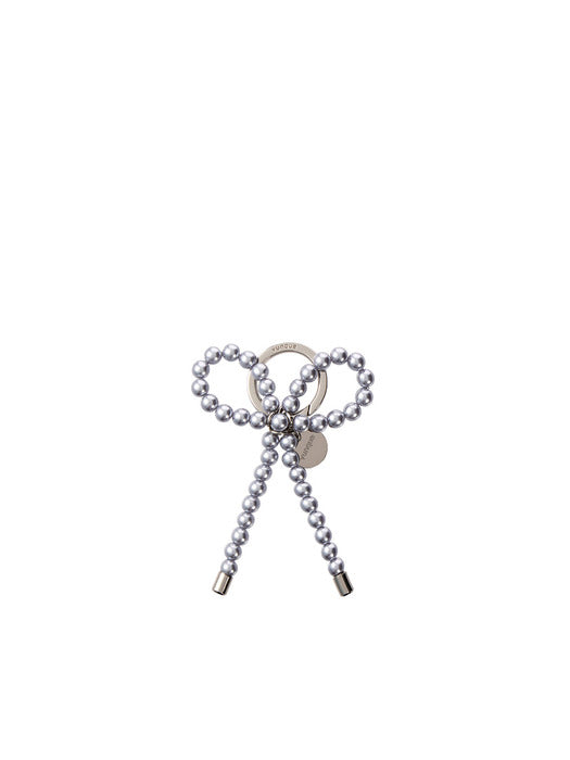 Vunque Pearl Ribbon Charm Grey
