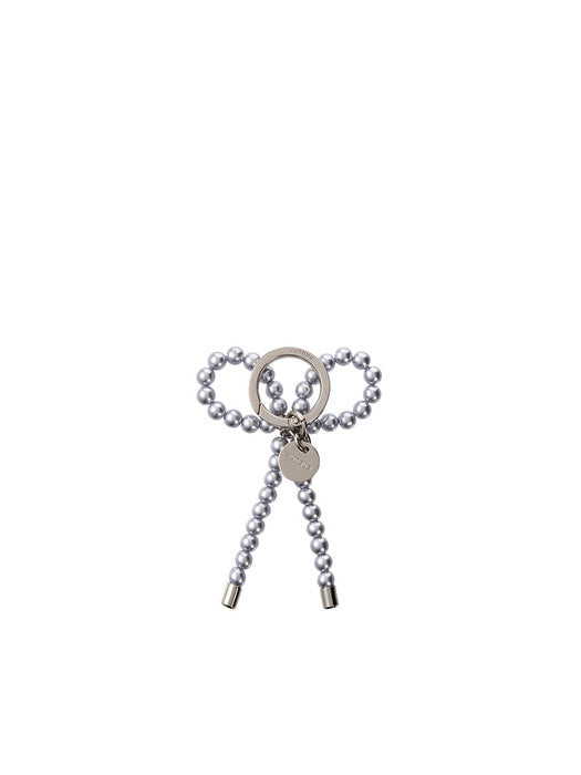 Vunque Pearl Ribbon Charm (Pearl Ribbon Charm) Grey