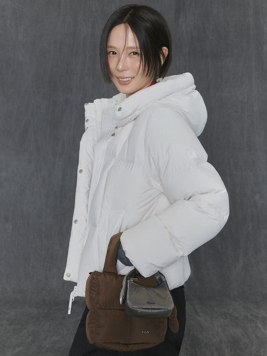 [fila] Puffer Mini Tote Bag Brown_FS254RB01F002_217