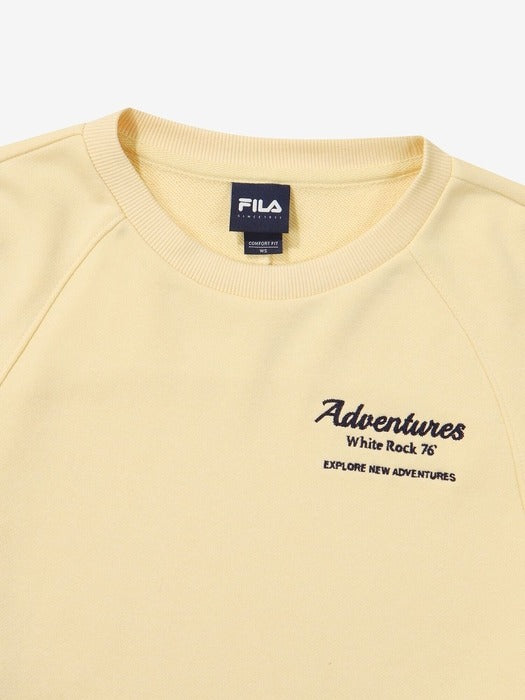 Semi-Cropped Small Graphic Crewneck Sweatshirt_FS2POG3152F_BTY