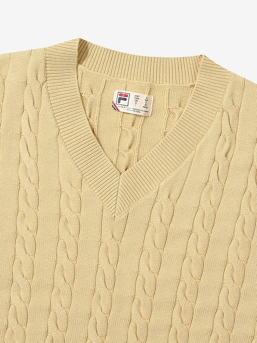 CASA FILA V-neck Knit_FS2STG3391F_LBE