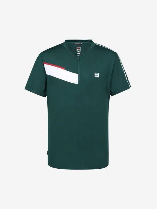 Tennis Performance Henley-Neck Short-Sleeve Tee_FS2RSG3301M_DGR