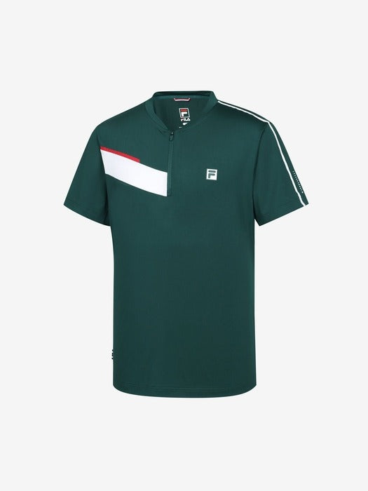 Tennis Performance Henley-Neck Short-Sleeve Tee_FS2RSG3301M_DGR