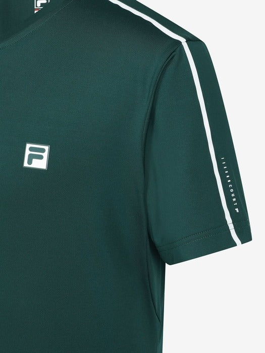 Tennis Performance Henley-Neck Short-Sleeve Tee_FS2RSG3301M_DGR