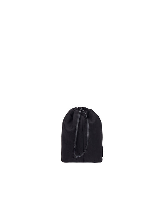[vunque] Perfect Drawstring Pouch Small, Black