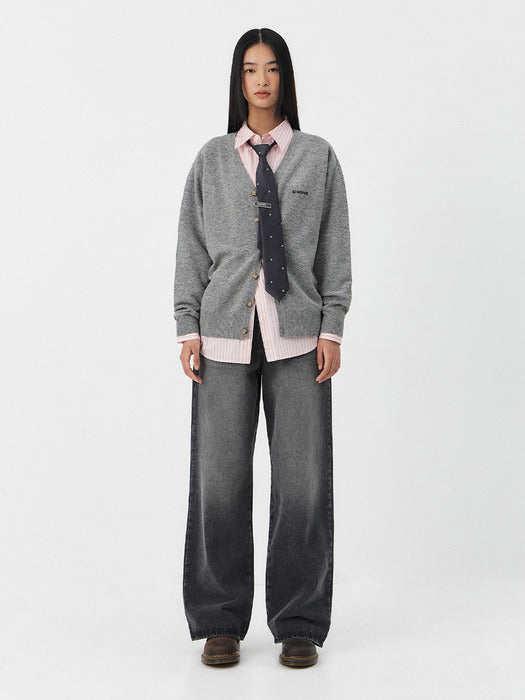25PS LID HIGH WAIST DENIM PANTS [2COLORS]