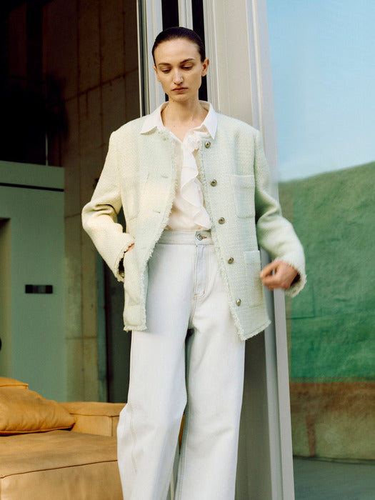 [loeuvre] Oversized Tweed Jacket SW5SJ102_3color