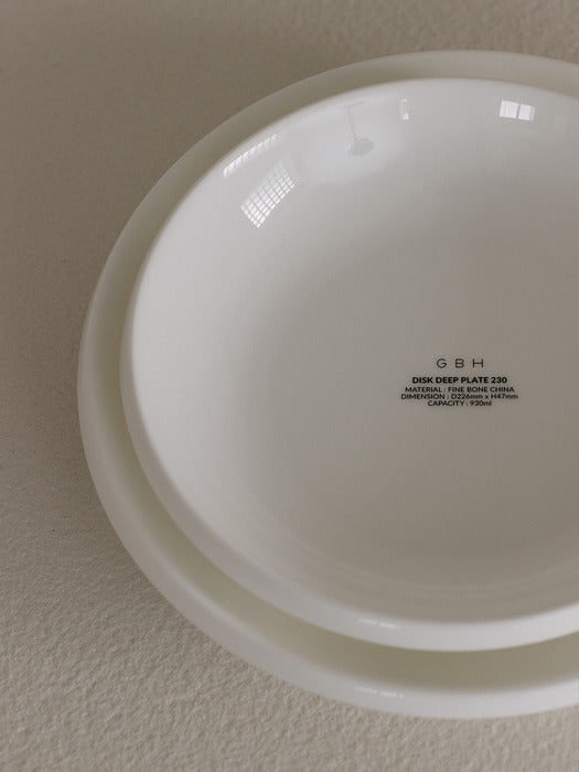 Wconcept_Gbh_Home X Nikko Disk Deep Plate (2 Sizes) Nikko Deep Plate