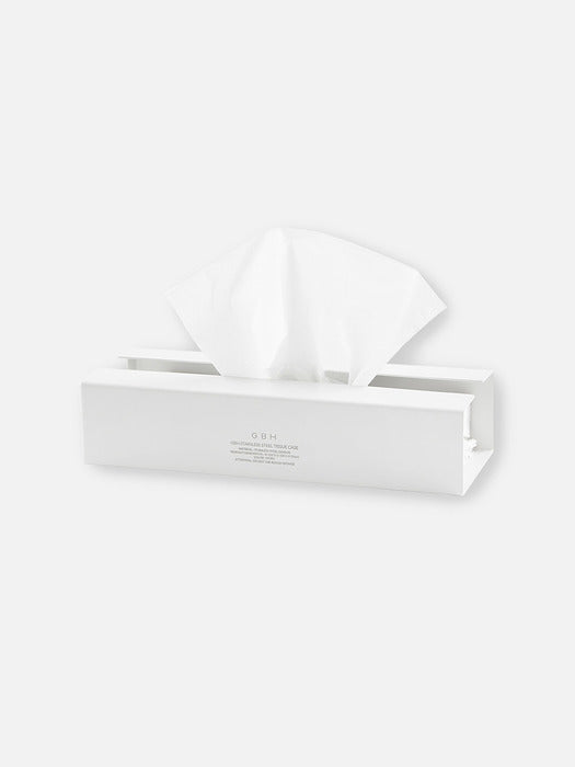 Wconcept_Gbh_Home Stainless Steel Tissue Case Ivory Stainless Steel Tissue Case + 1 Refill Tissue Included