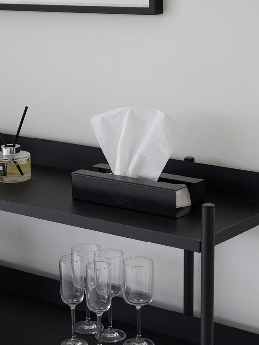 Wconcept_Gbh_Home Stainless Steel Tissue Case Black Stainless Steel Tissue Case + 1 Refill Tissue Included