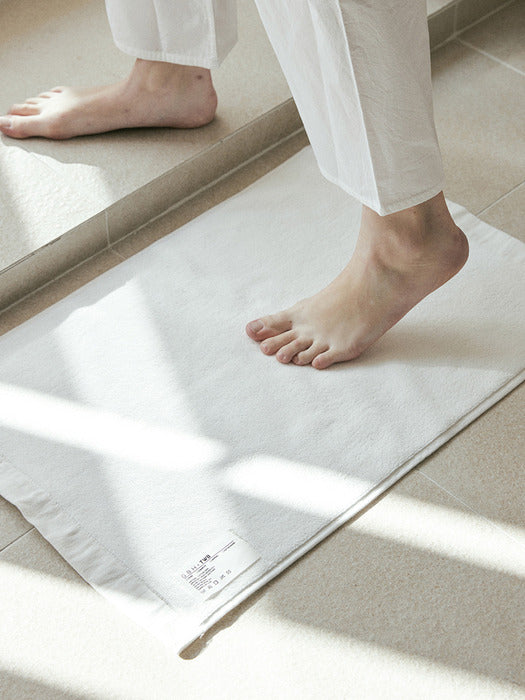 Wconcept_Gbh_Home X Twb Foot Mat White Easy-to-wash towel foot mat