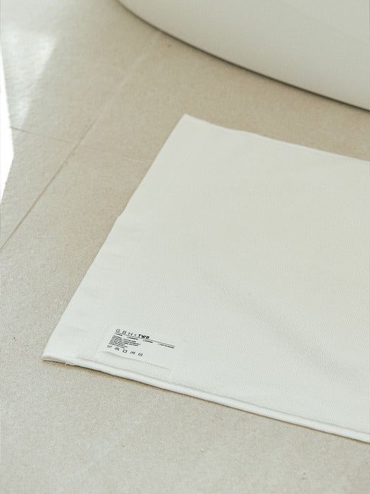 Wconcept_Gbh_Home X Twb Foot Mat White Easy-to-wash towel foot mat