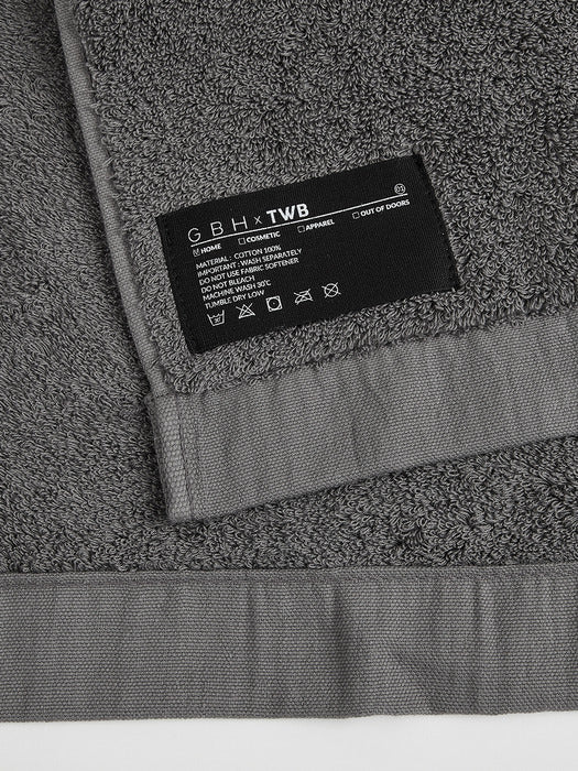 Wconcept_Gbh_Home X Twb Premium Towel 3Ea Set Grey Face Towel