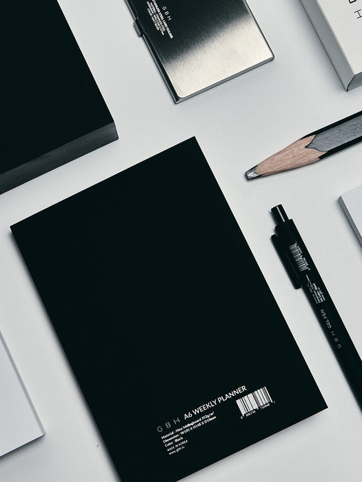 Wconcept_Gbh_Home A6 Planner Black (Weekly) Weekly Planner