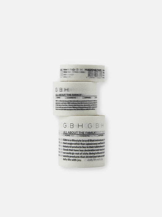 Wconcept_Gbh_Home Masking Tape White (3 Sizes) Masking Tape