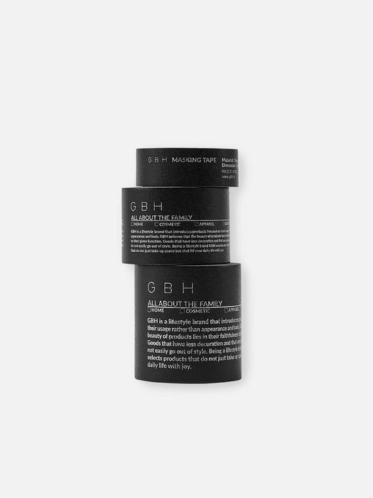 Wconcept_Gbh_Home Masking Tape Black (3 Sizes) Masking Tape