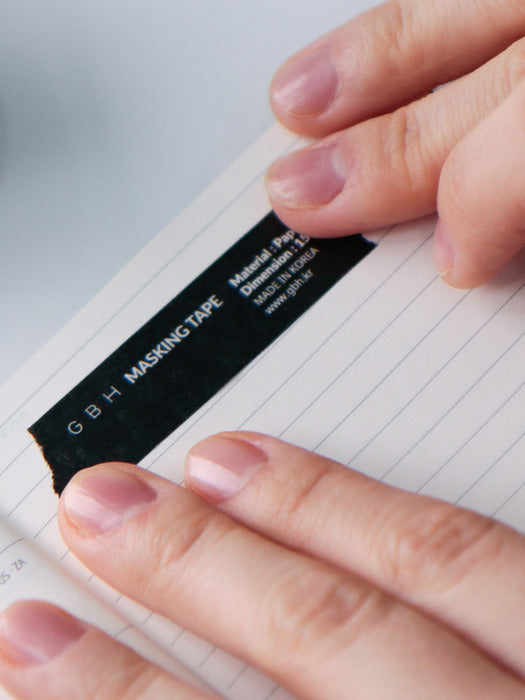 Wconcept_Gbh_Home Masking Tape Black (3 Sizes) Masking Tape