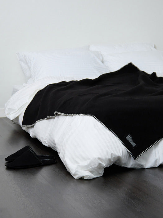 Wconcept_Gbh_Home Blanket Black Blanket Spread