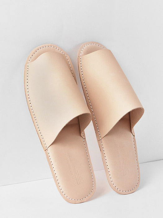 Wconcept_Gbh_Home X Grannyjeje Leather Slipper Vegetable (2 Sizes) Leather Room Slippers