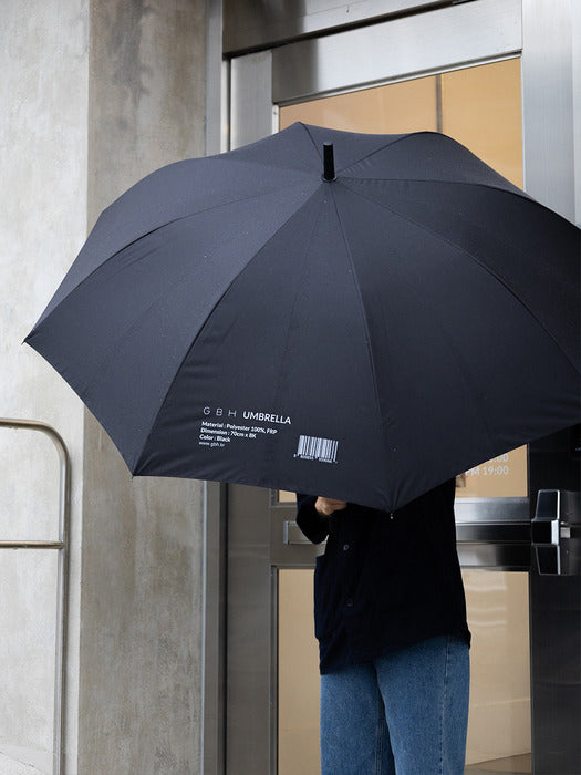 Wconcept_Gbh_Home Umbrella Black Long Umbrella