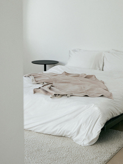 Wconcept_Gbh_Home Fleece Blanket Beige Fleece Sleep Blanket