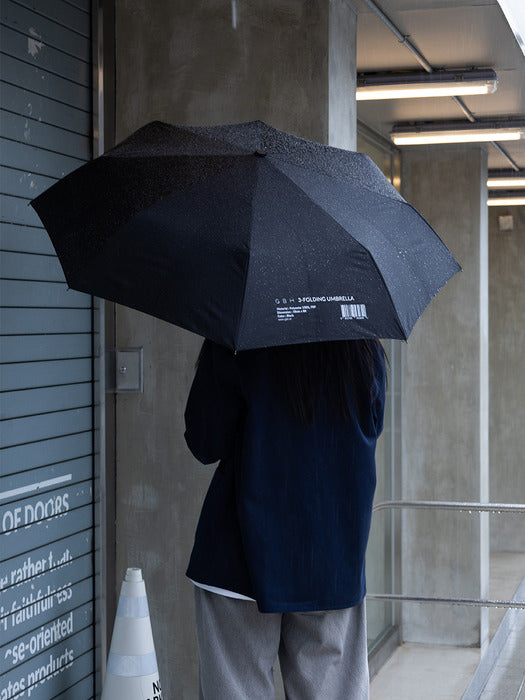 Wconcept_Gbh_Home 3-Folding Umbrella Black Automatic 3-Folding Umbrella Sun/Rain Umbrella