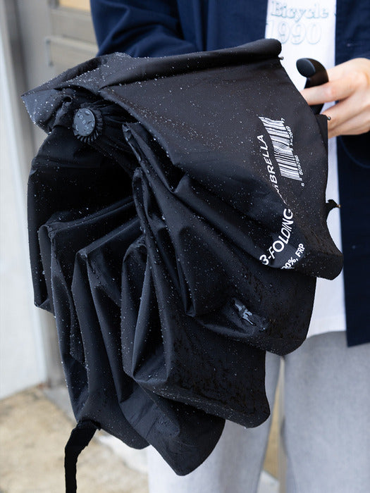 Wconcept_Gbh_Home 3-Folding Umbrella Black Automatic 3-Folding Umbrella Sun/Rain Umbrella