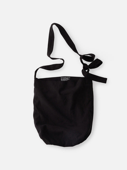 Wconcept_Gbh_Home Tie Bag Black (2 Sizes) Cotton Crossbody Bag