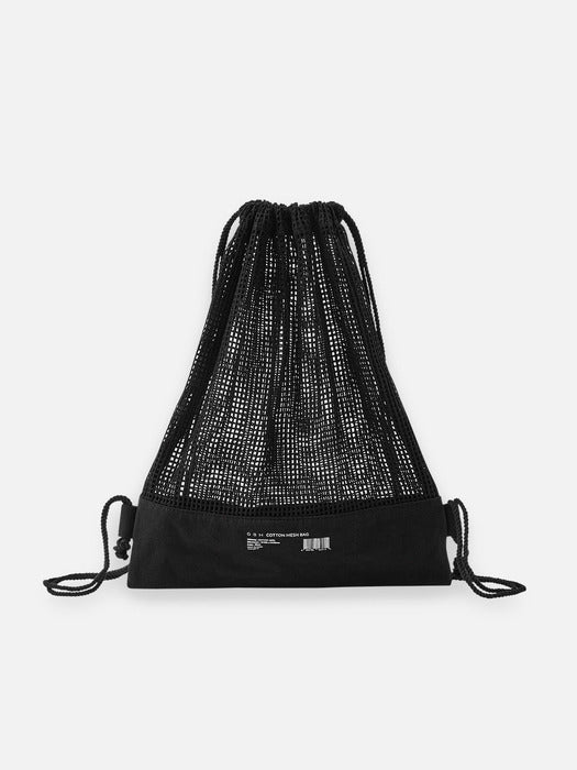 Wconcept_Gbh_Home Cotton Mesh Bag Black Mesh Bag
