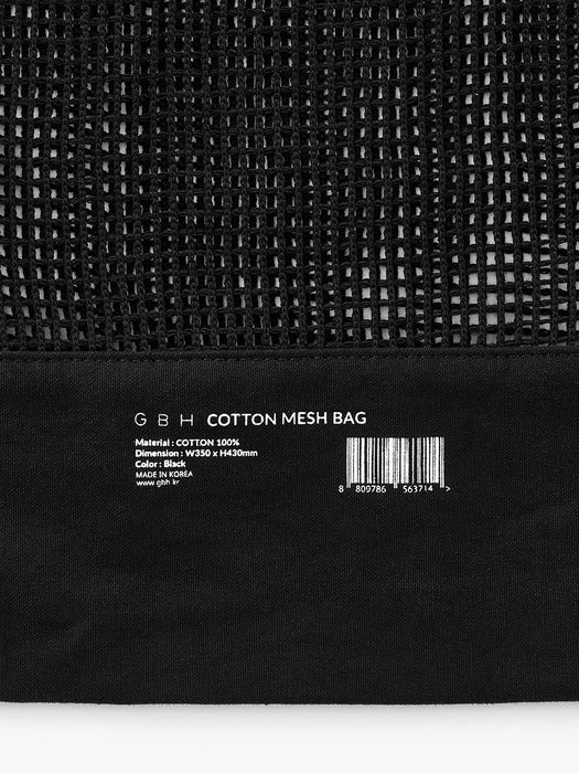 Wconcept_Gbh_Home Cotton Mesh Bag Black Mesh Bag