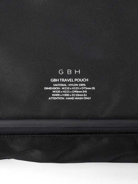 Wconcept_Gbh_Home Travel Pouch Black (3 Sizes)