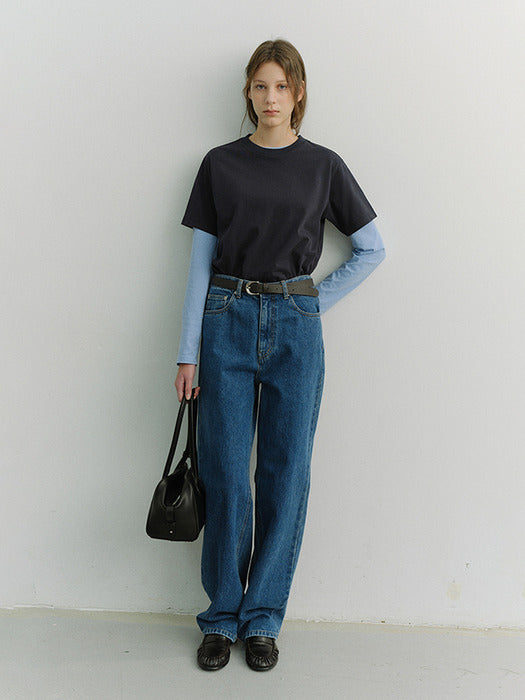 Dunst Loose Jeans Classic Blue