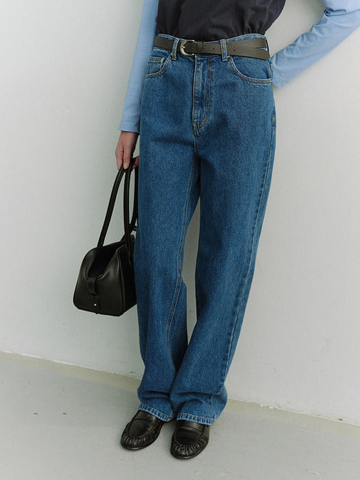 Dunst Loose Jeans Classic Blue