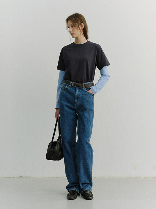 Dunst Loose Jeans Classic Blue
