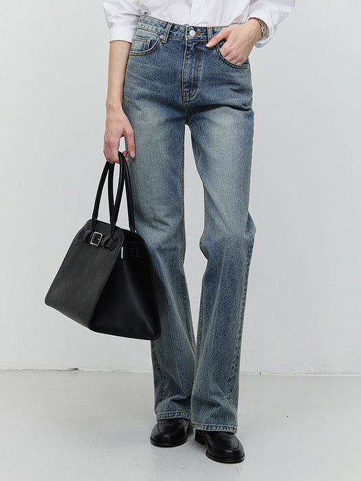 [dunst] 70S SEMI FLARED JEANS VINTAGE LIGHT BLUE_UDPA5A209B1