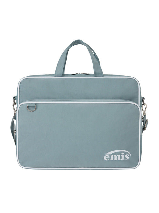 [emis] NYLON ZIP-POCKET MESSENGER BAG-SKY BLUE