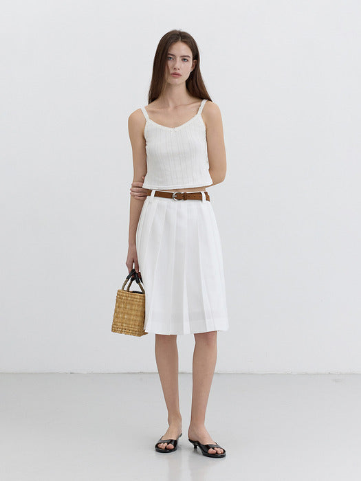 [dunst] D-BUCKLE SUEDE BELT CAMEL_UDBE5E209CM