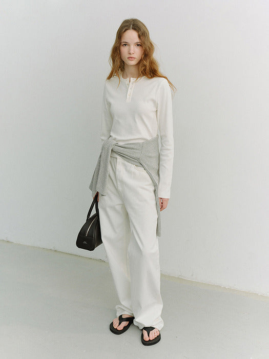 [dunst] LOOSE JEANS ECRU_UDPA6A205CR