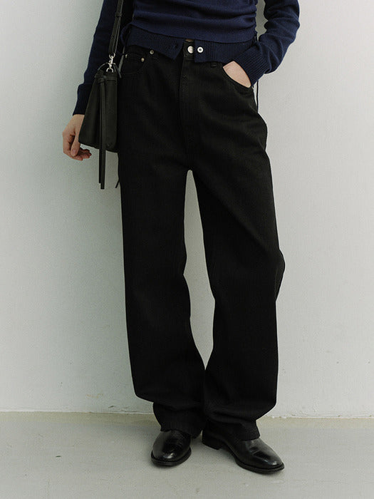 [dunst] LOOSE JEANS BLACK_UDPA6A205BK
