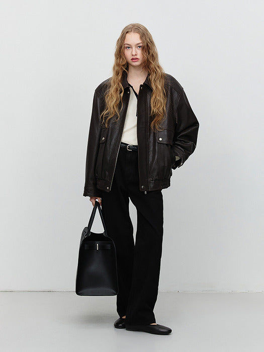 [dunst] LOOSE JEANS BLACK_UDPA5A205BK