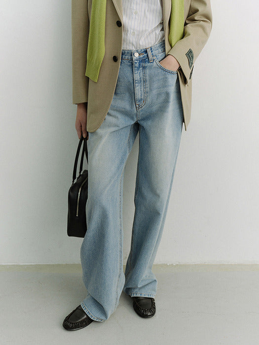 [dunst] RELAXED WIDE JEANS LIGHT BLUE_UDPA6A208B1