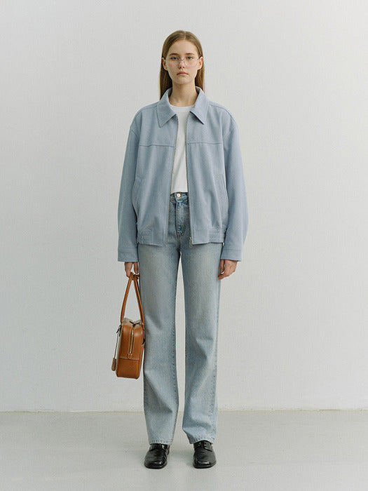 Dunst Essential Straight Full Length Jeans Light Blue