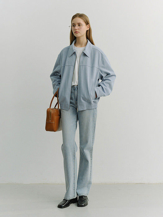 Dunst Essential Straight Full Length Jeans Light Blue